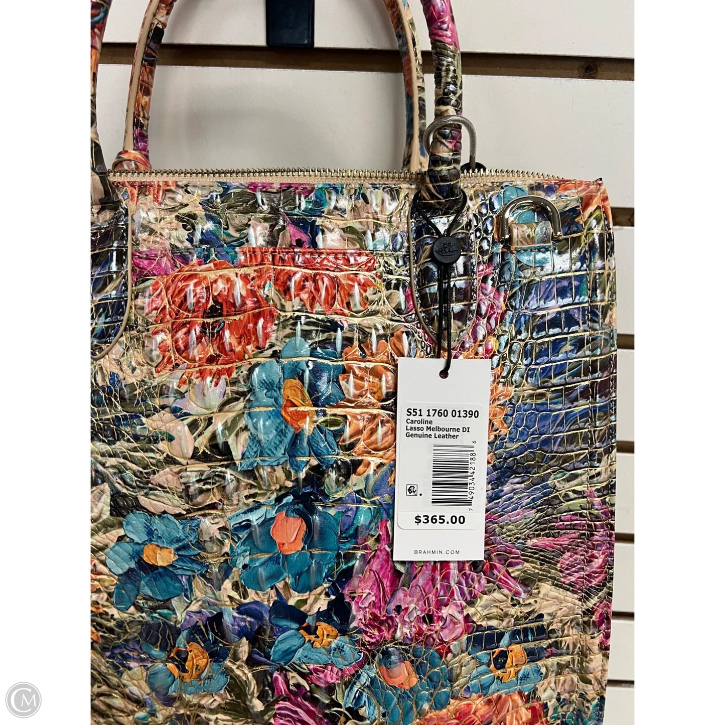 Handbag Designer By Brahmin, Size: Large
