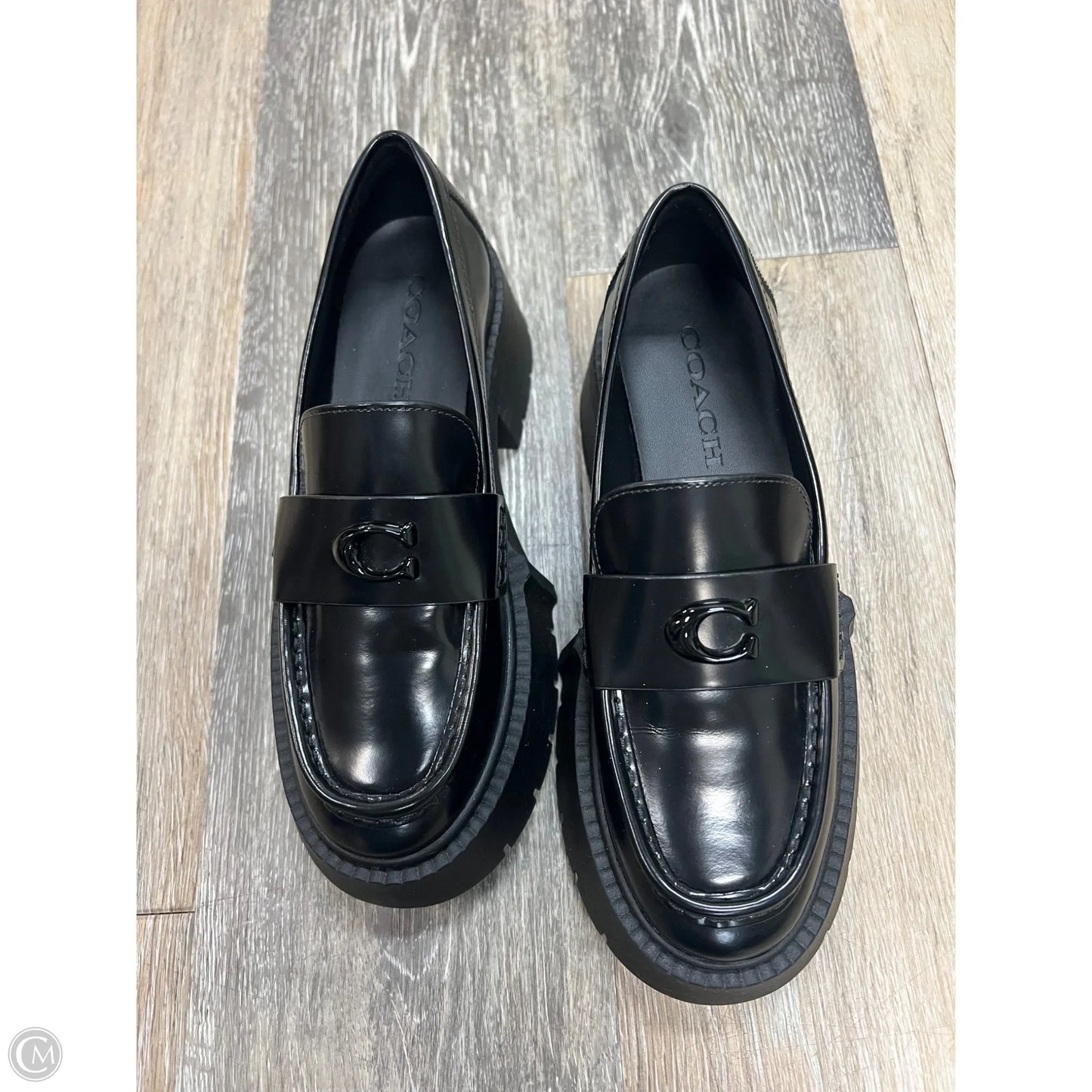 Shoes Designer By Coach In Black, Size: 6