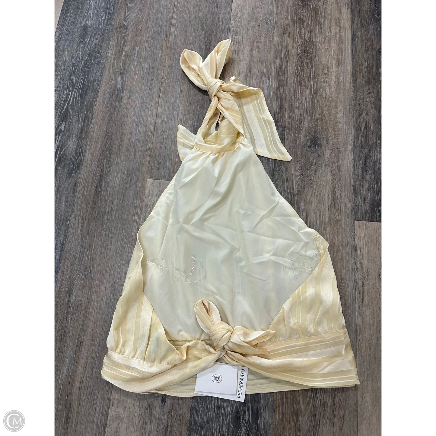 Top Sleeveless By Peppermayo In Yellow, Size: S