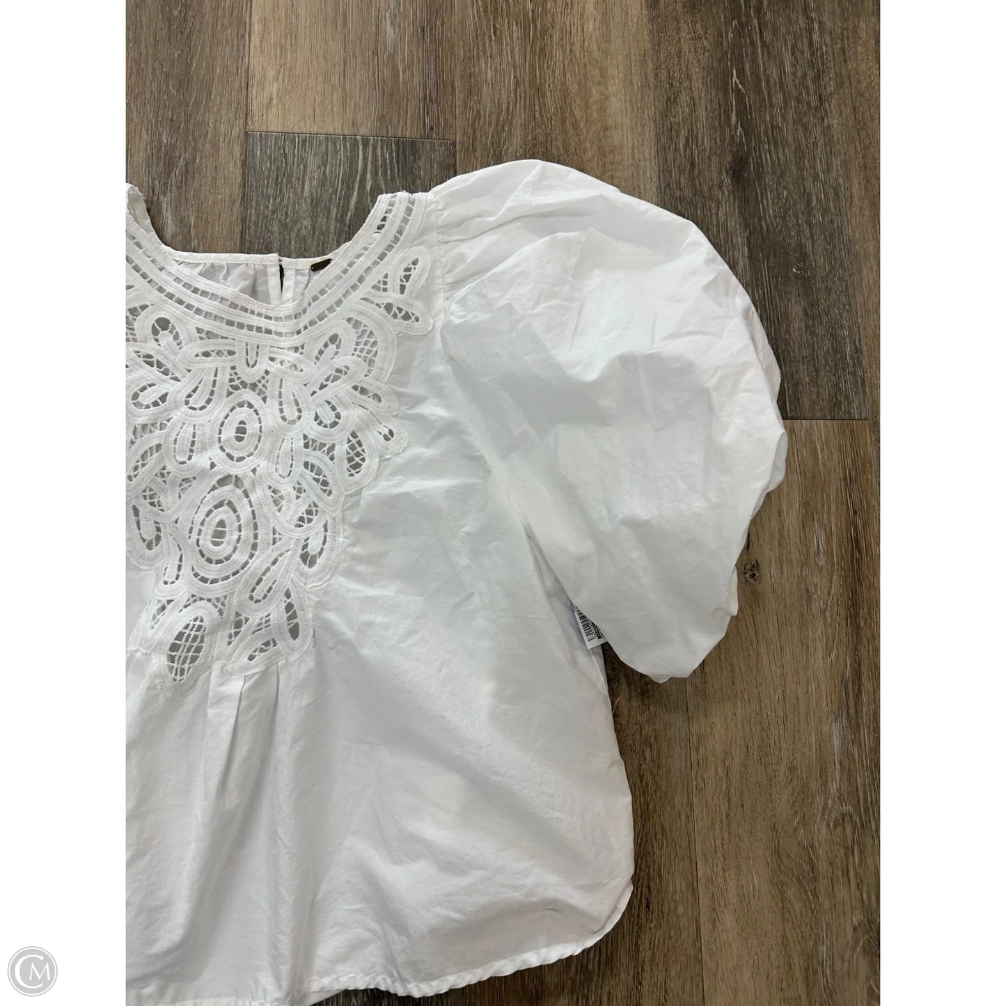 Blouse Short Sleeve By Free People In White, Size: S