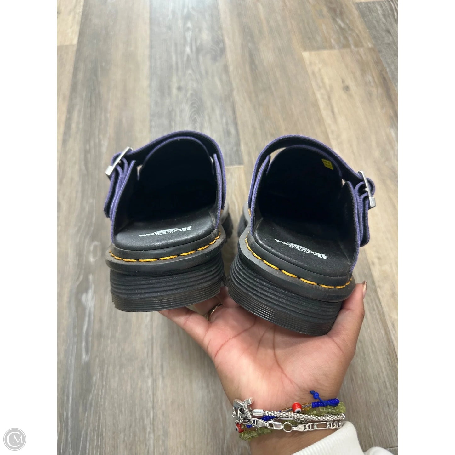 Shoes Heels Platform By Dr Martens In Purple, Size: 10
