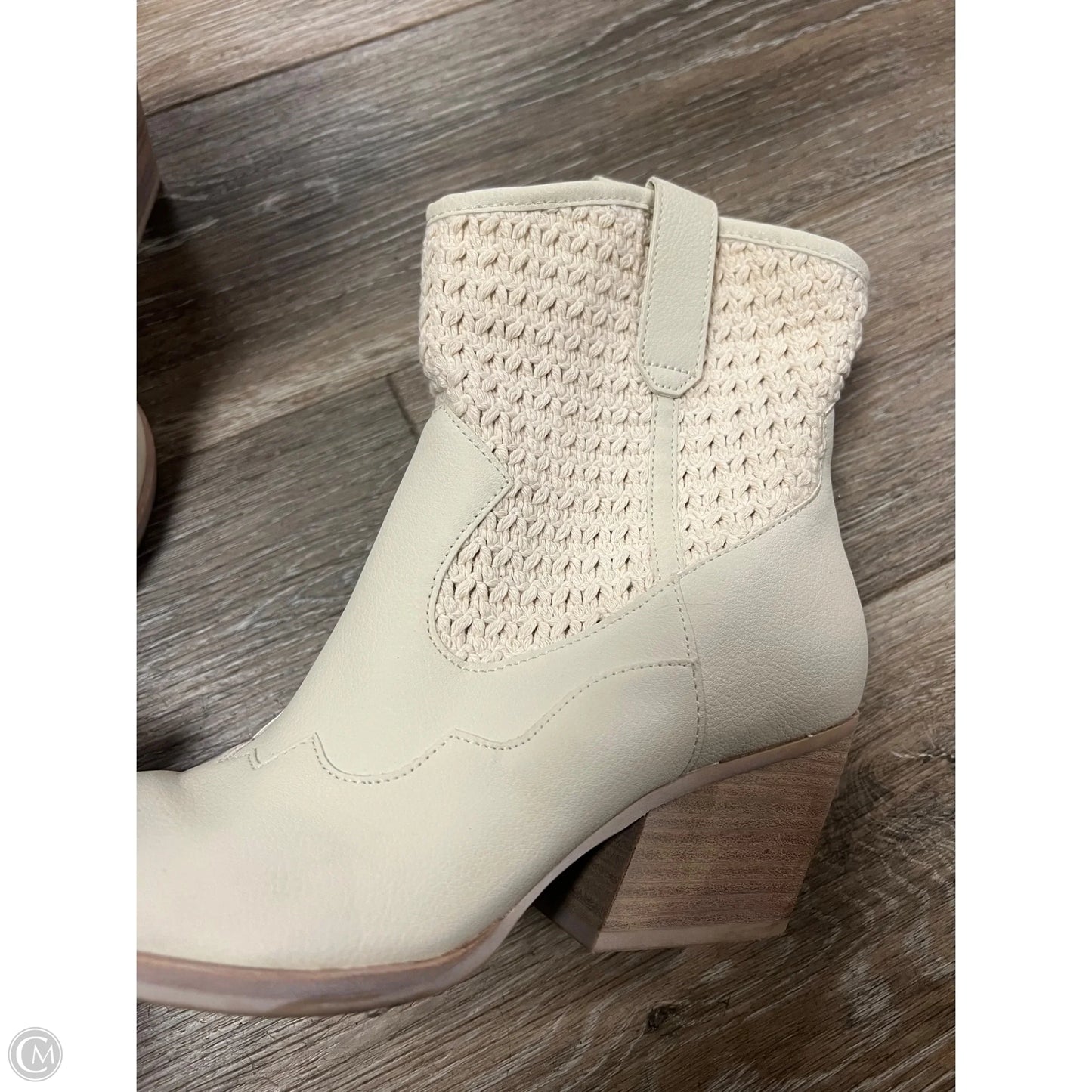 Boots Western By Dolce Vita In Cream, Size: 7.5