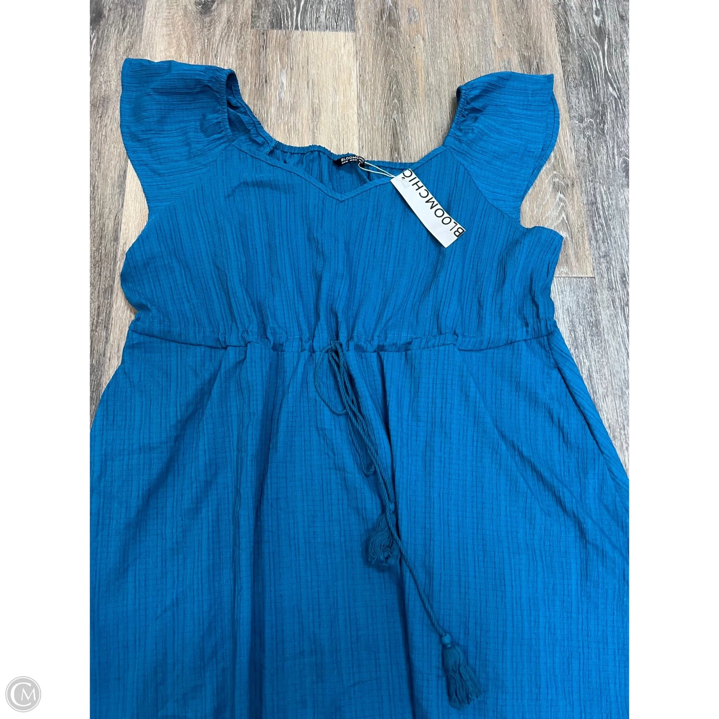 Dress Casual Maxi By Bloomchic In Blue, Size: 2x