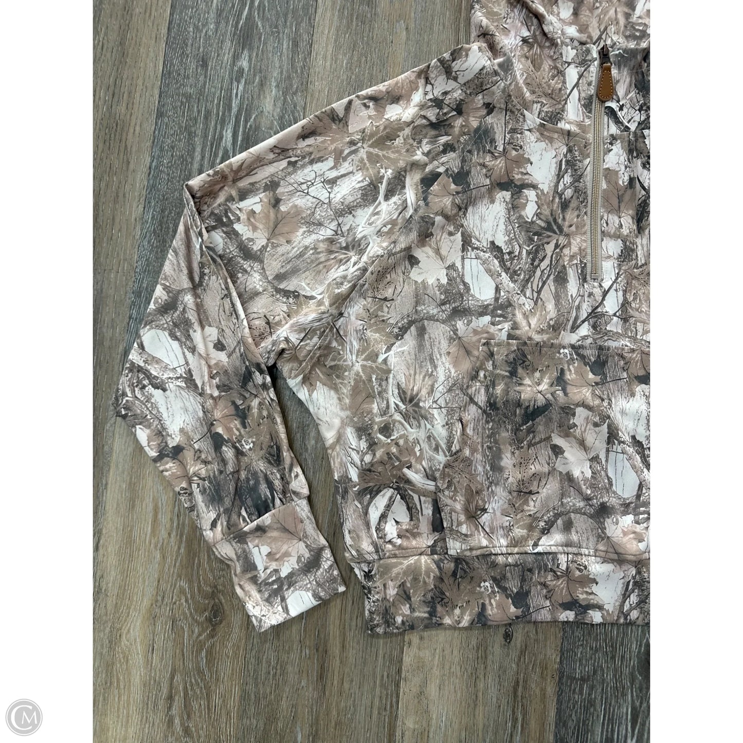 Sweatshirt Hoodie By Birdie In Camouflage Print, Size: S