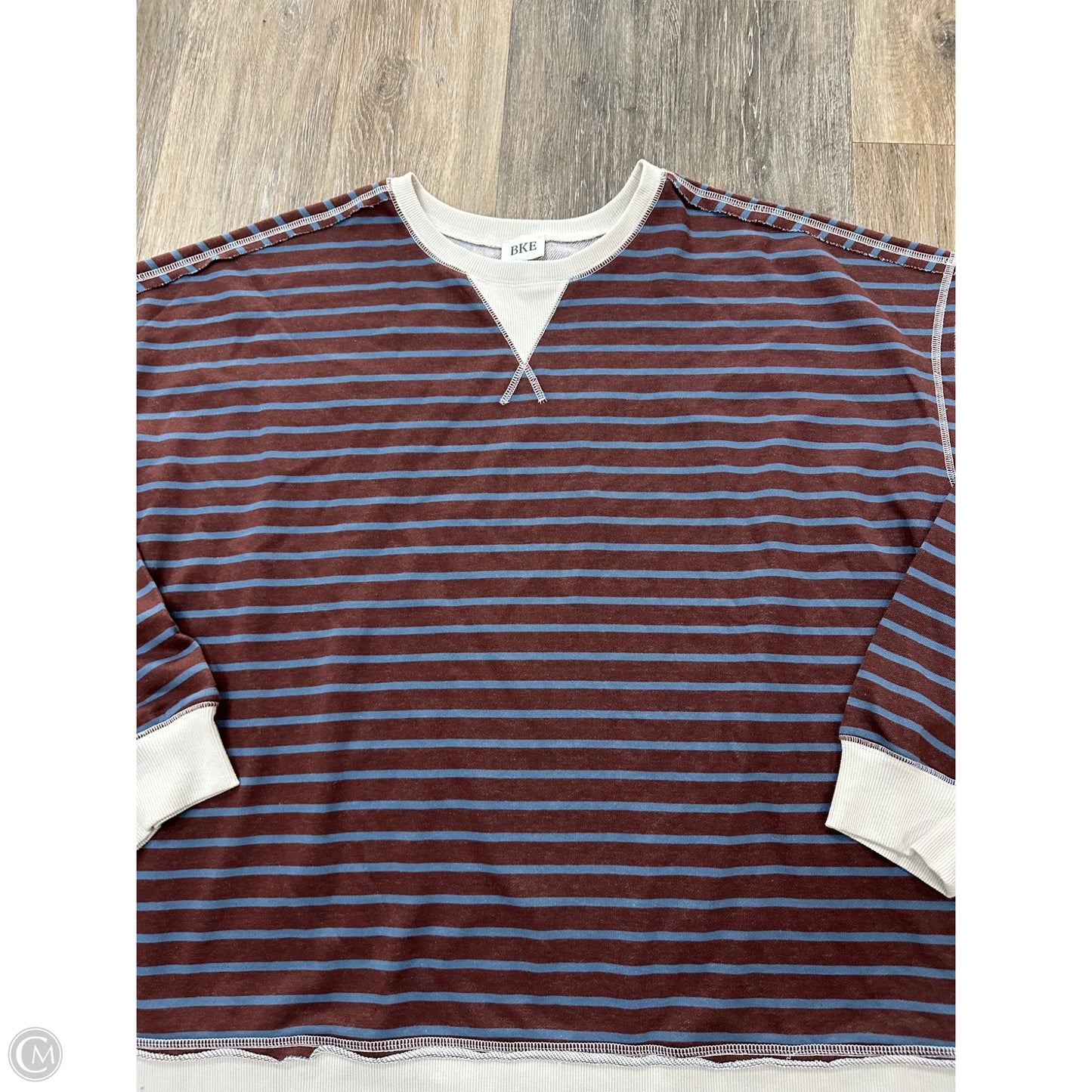 Sweatshirt Crewneck By Bke In Striped Pattern, Size: Xxl