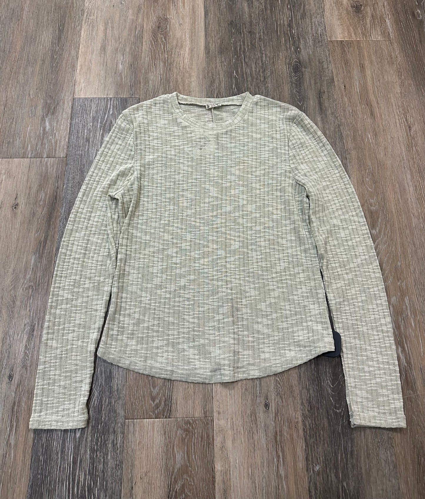Blouse Long Sleeve By Free People In Green, Size: L