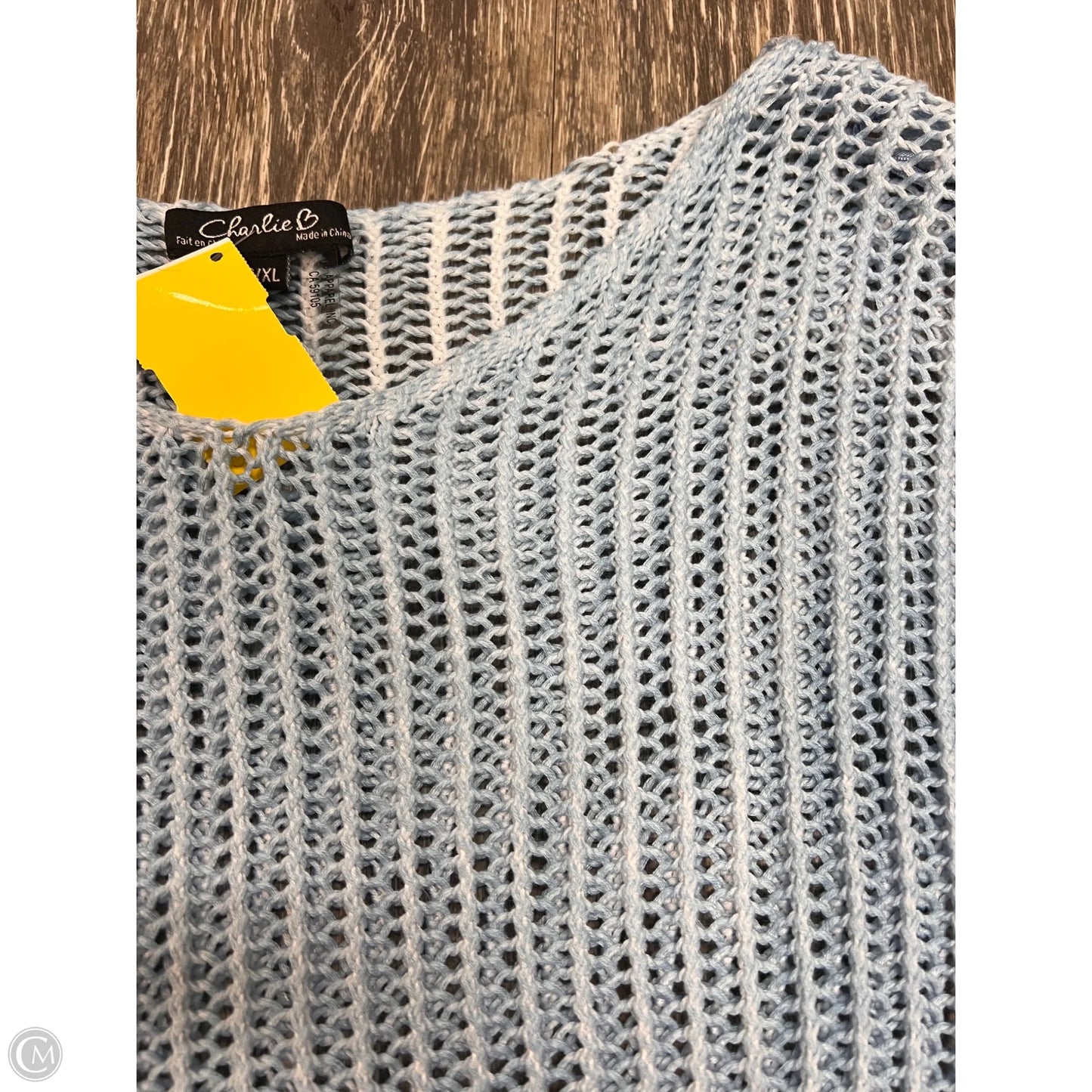 Sweater By Charlie B In Blue, Size: Xl