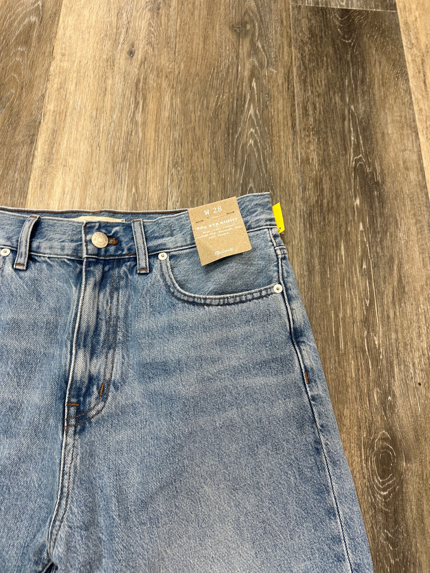 Jeans Straight By Madewell In Blue Denim, Size: 6/28