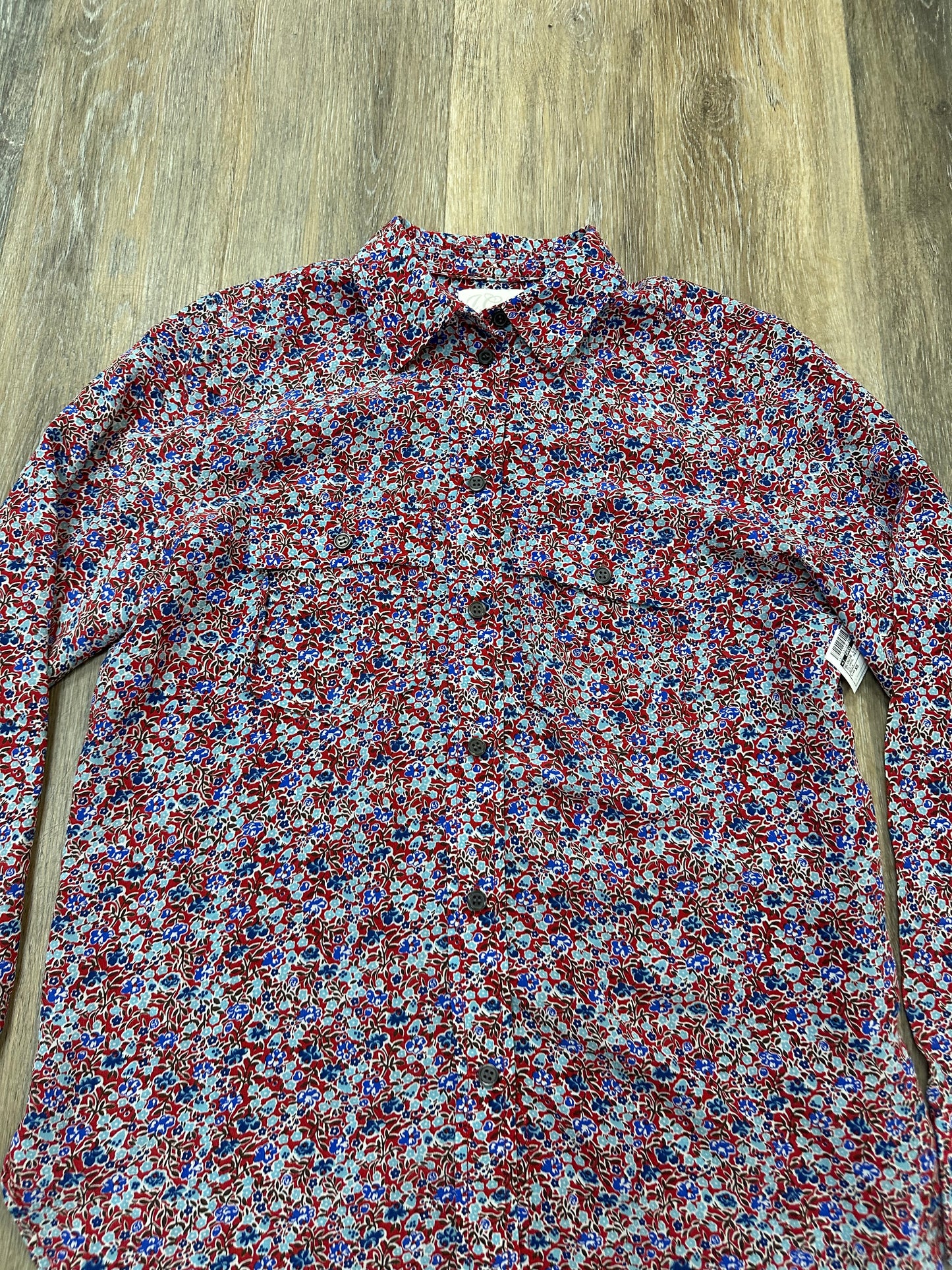 Blouse Long Sleeve By J. Crew In Floral Print, Size: Xs