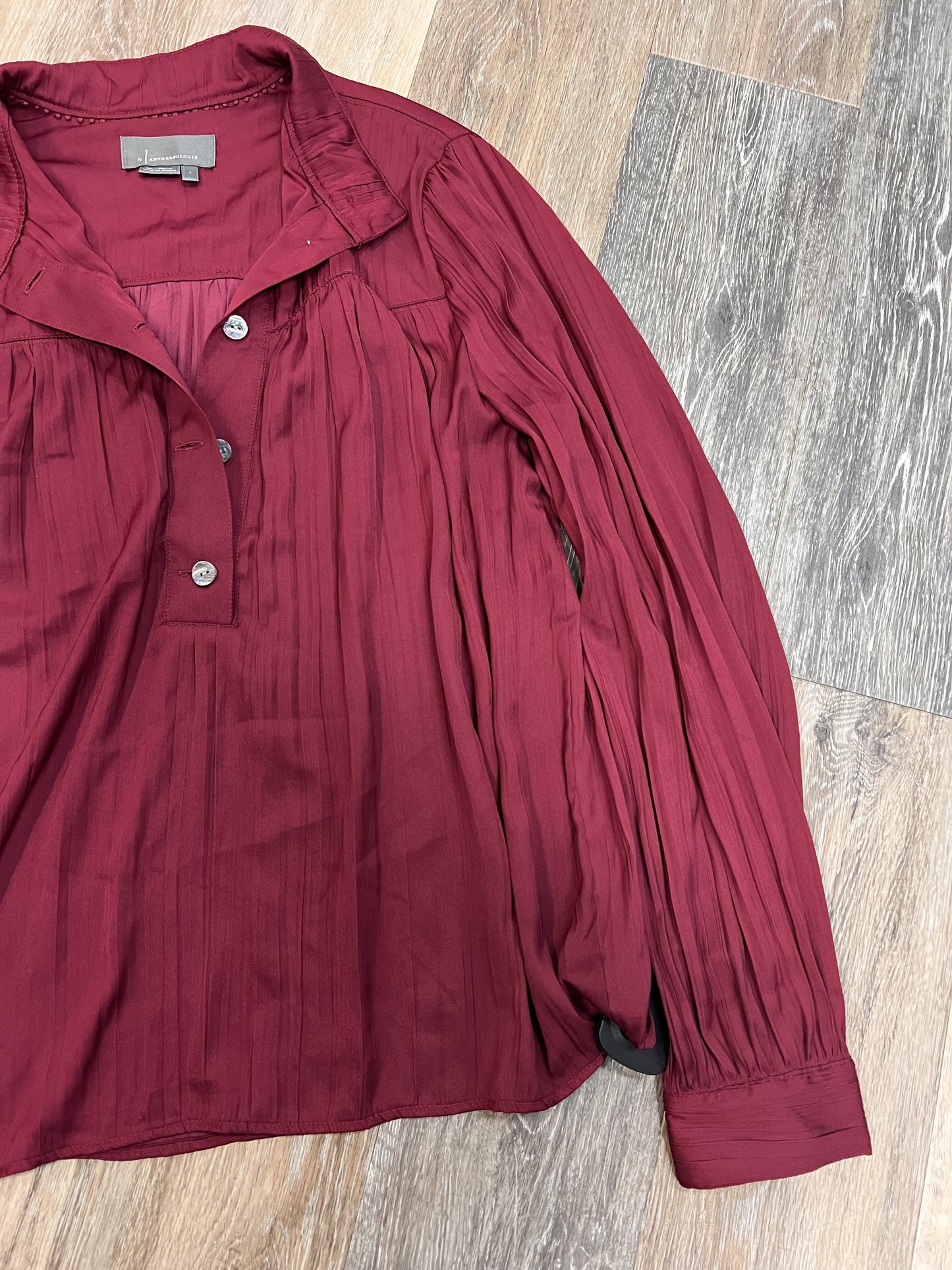 Blouse Long Sleeve By Anthropologie Size: L