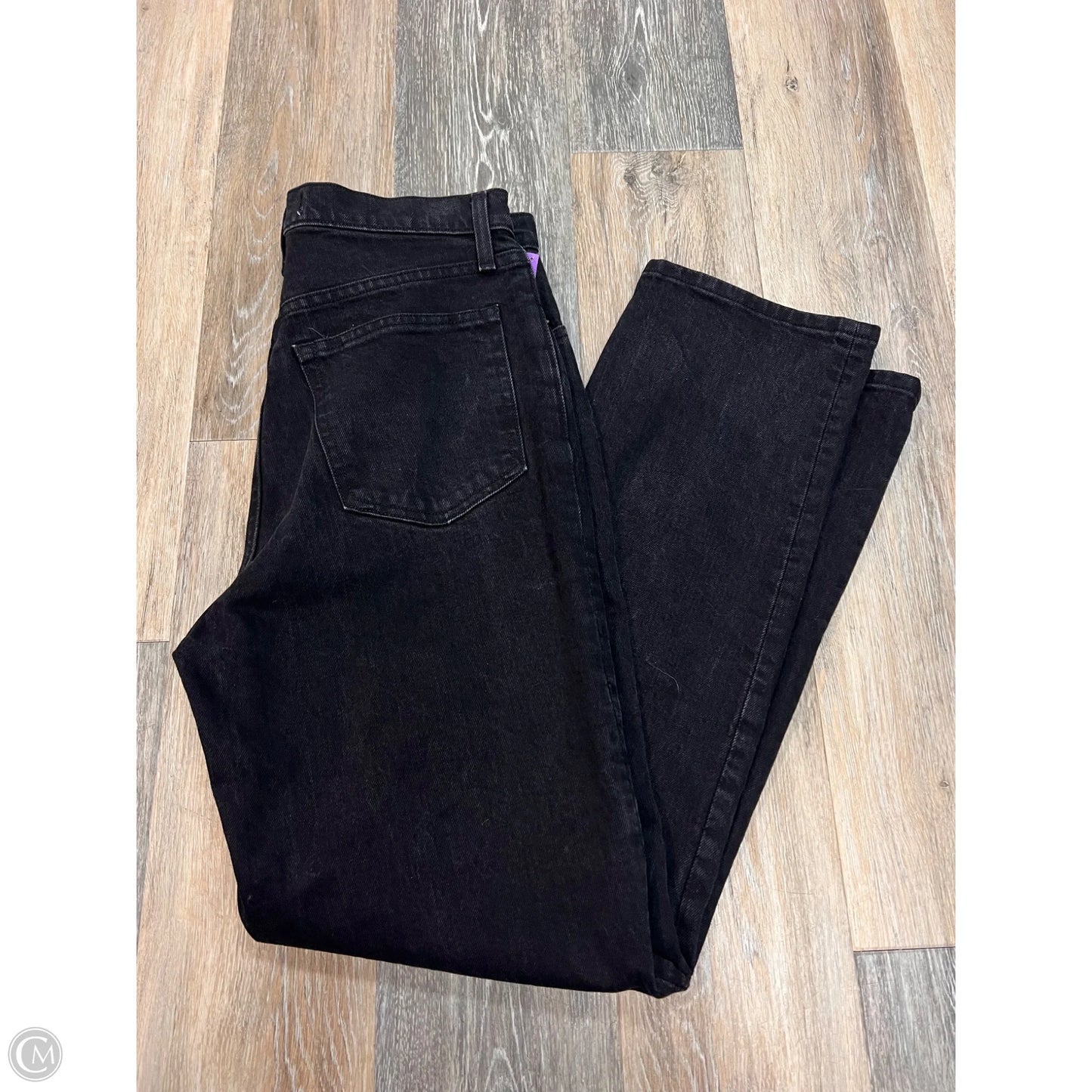 Jeans Straight By Abercrombie And Fitch In Black Denim, Size: 8/29