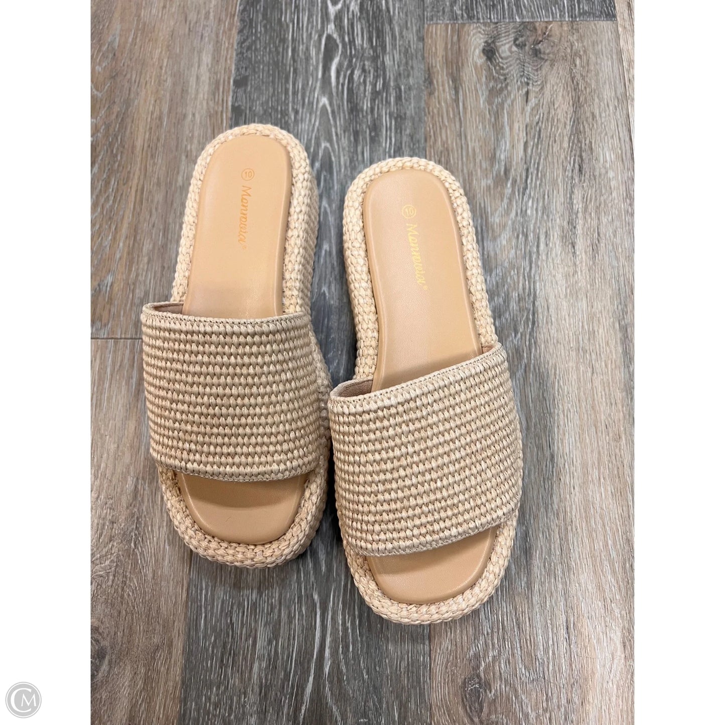 Sandals Flats By Monroviol In Tan, Size: 11