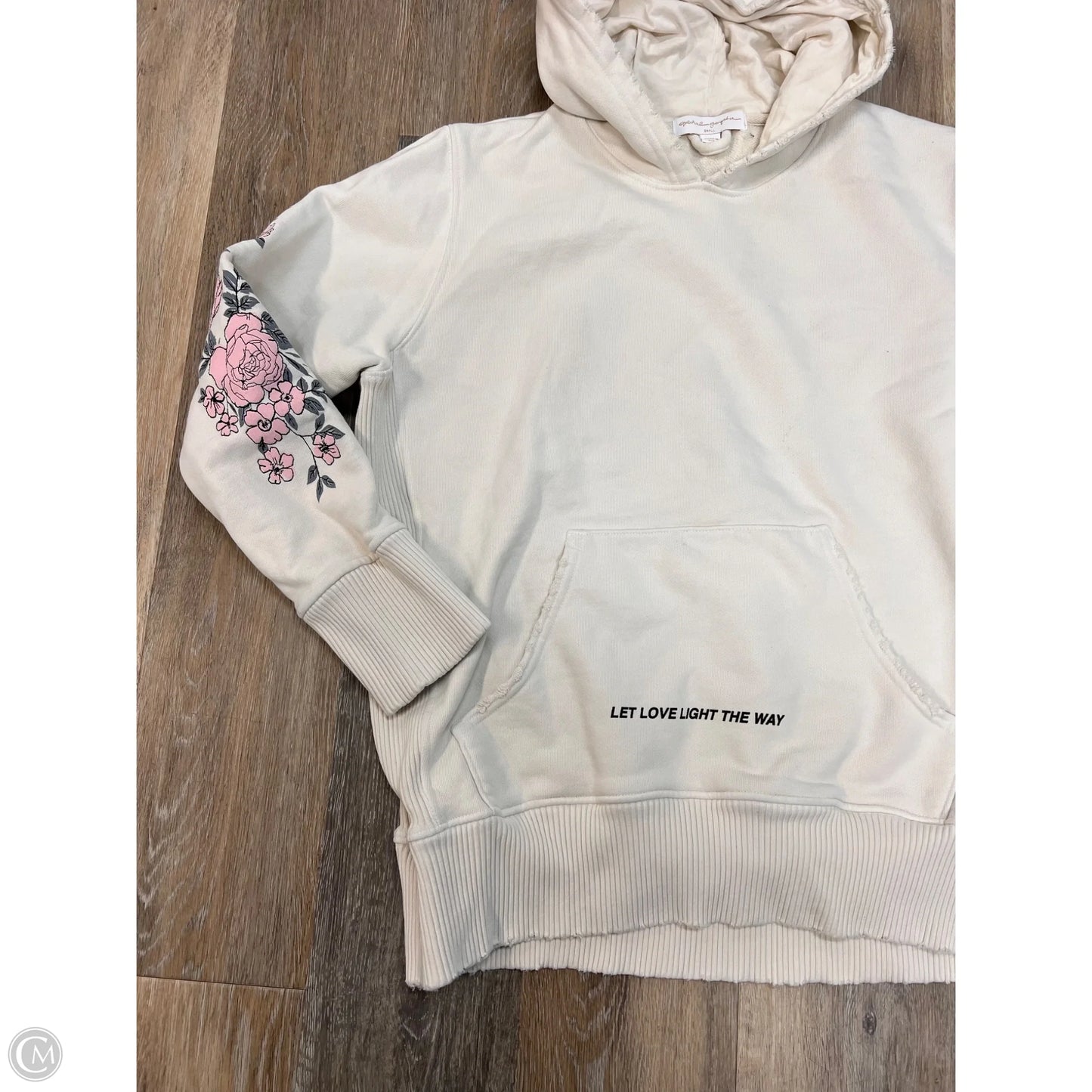 Sweatshirt Hoodie By Spiritual Gangster In White, Size: S