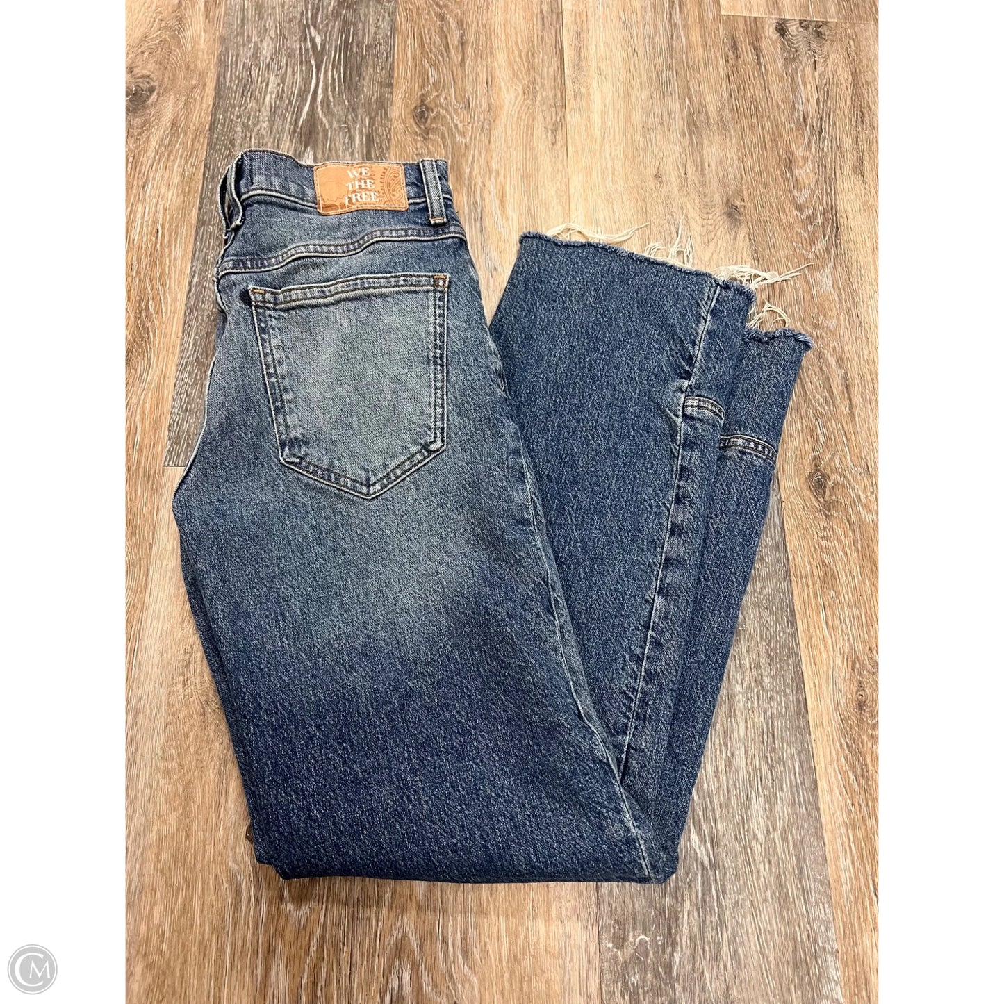 Jeans Wide Leg By We The Free In Blue Denim, Size: 2/26