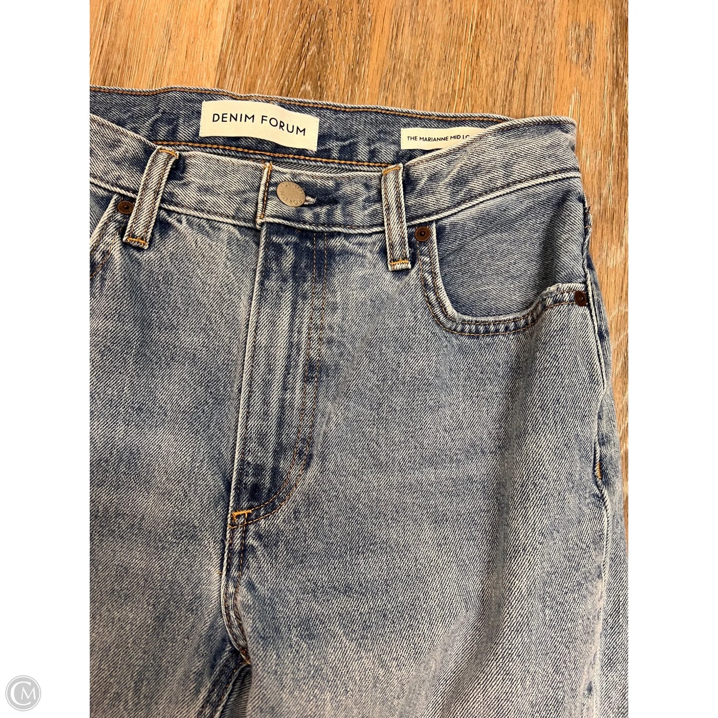 Jeans Straight By Denim Forum In Blue Denim, Size: 2/26