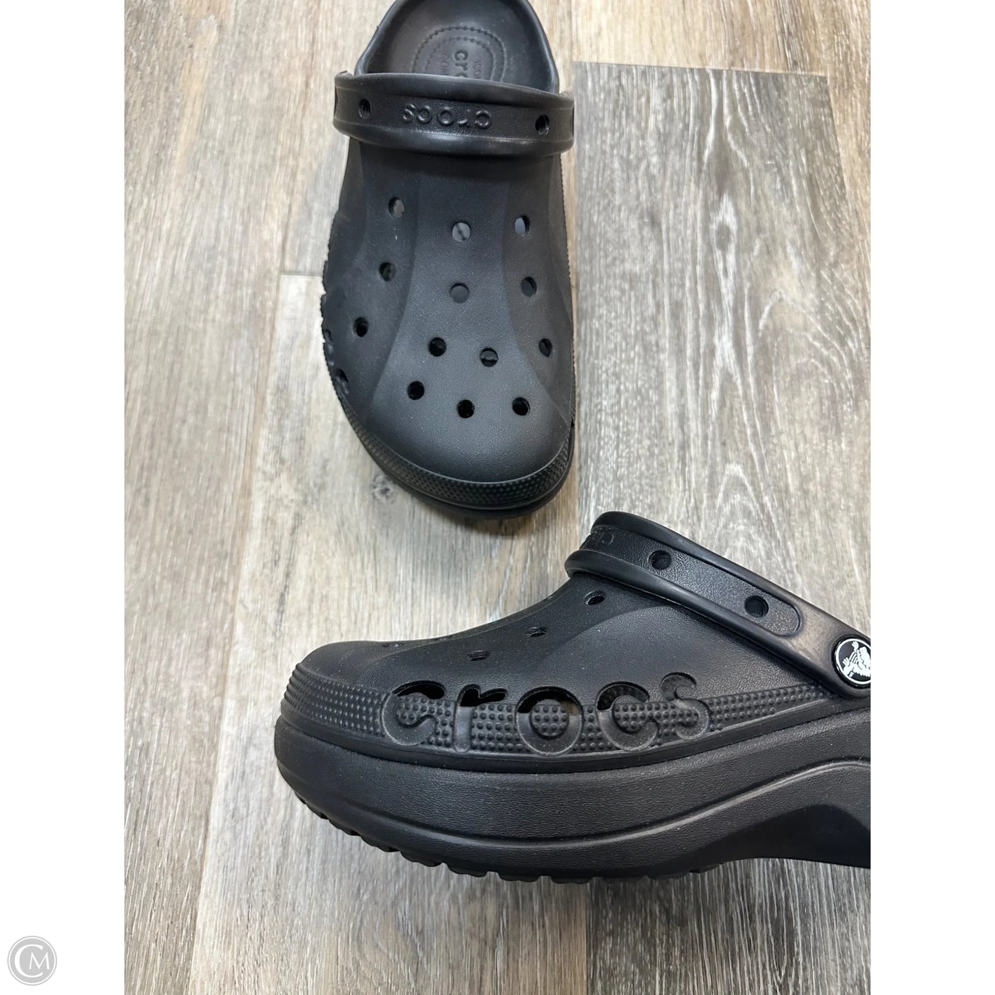 Shoes Athletic By Crocs In Black, Size: 9