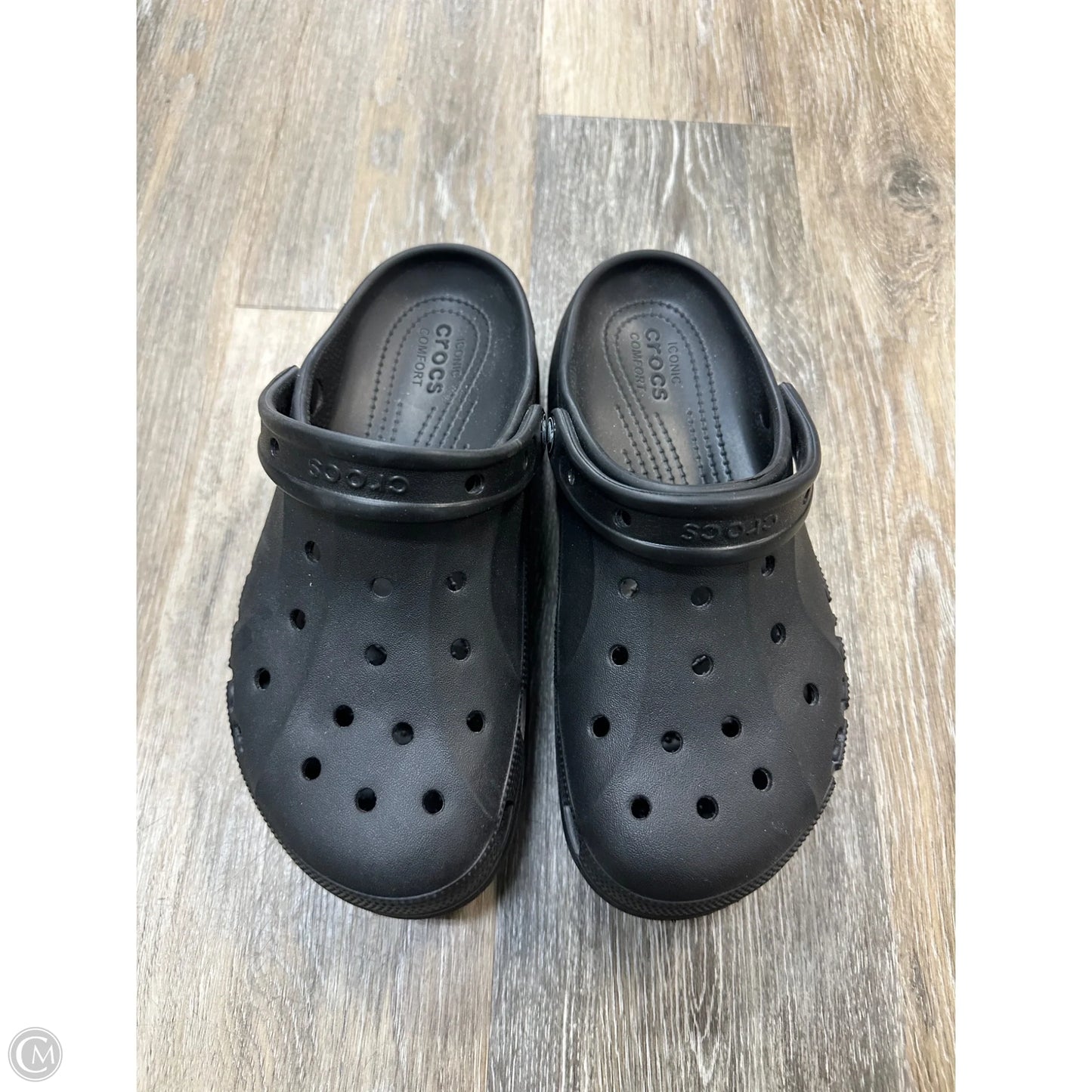 Shoes Athletic By Crocs In Black, Size: 9