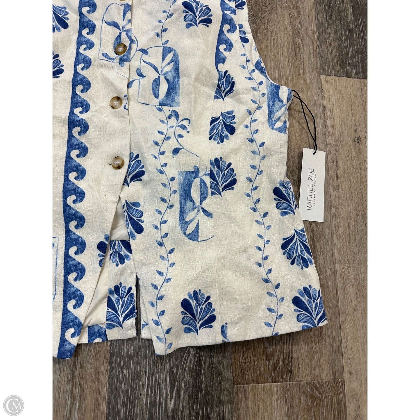 Vest Other By Rachel Zoe In Blue & White, Size: Xl