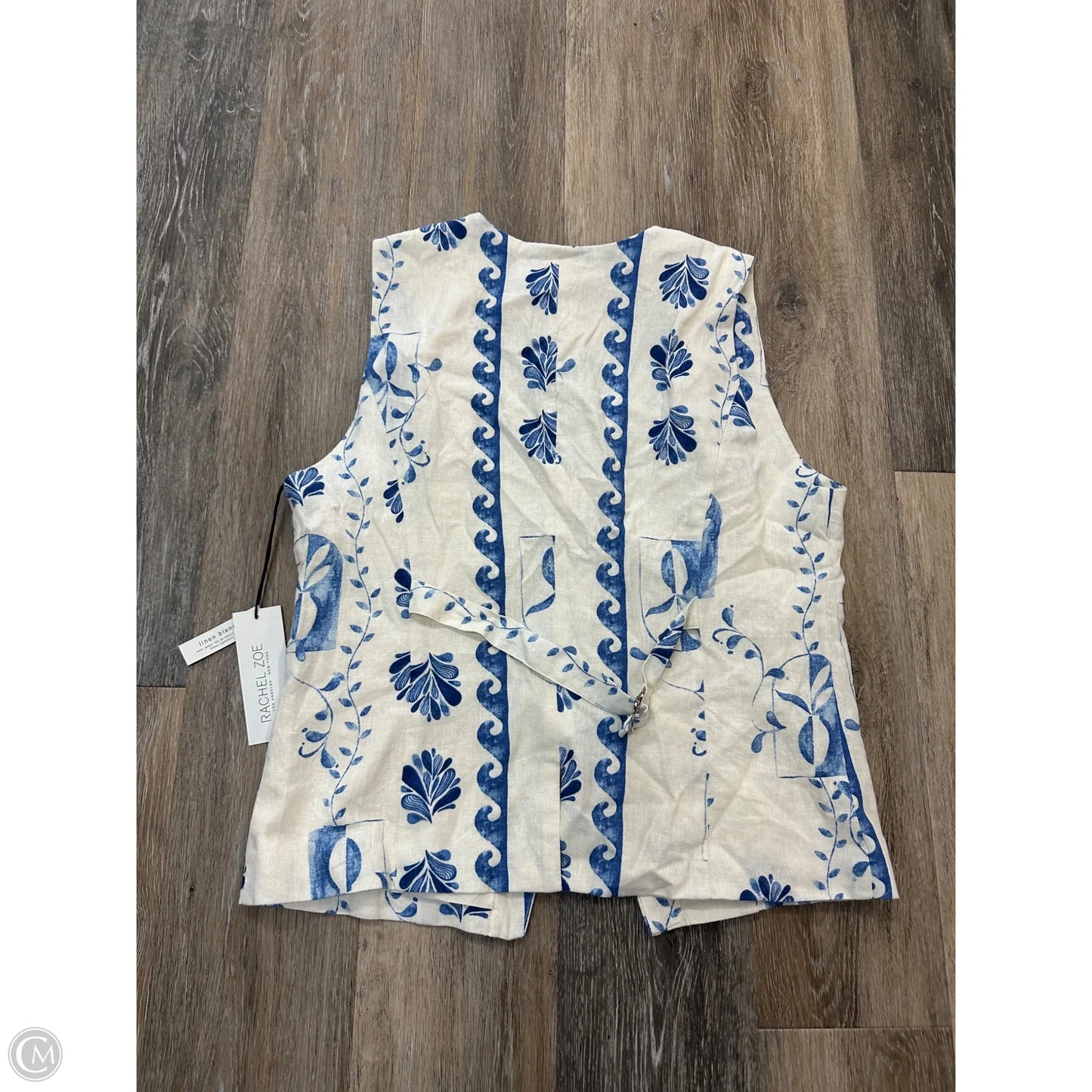 Vest Other By Rachel Zoe In Blue & White, Size: Xl