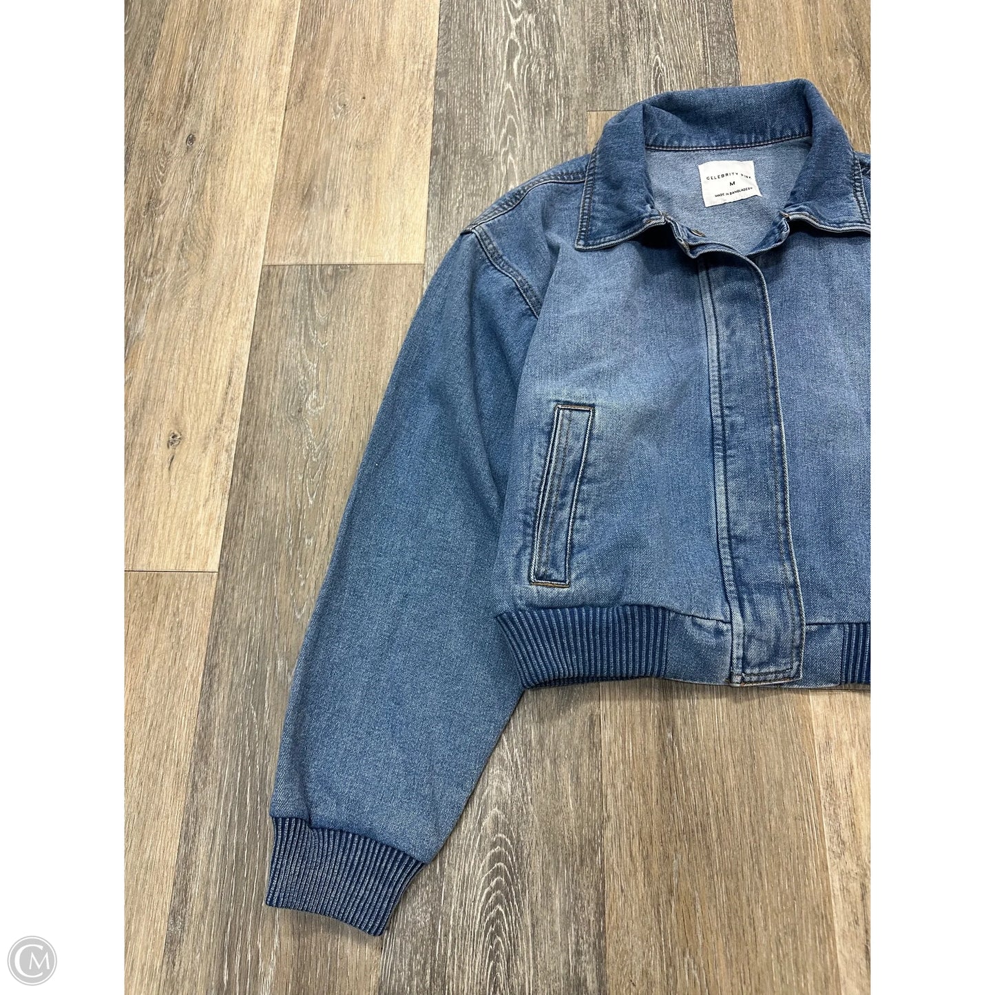 Jacket Denim By Celebrity Pink In Blue Denim, Size: M