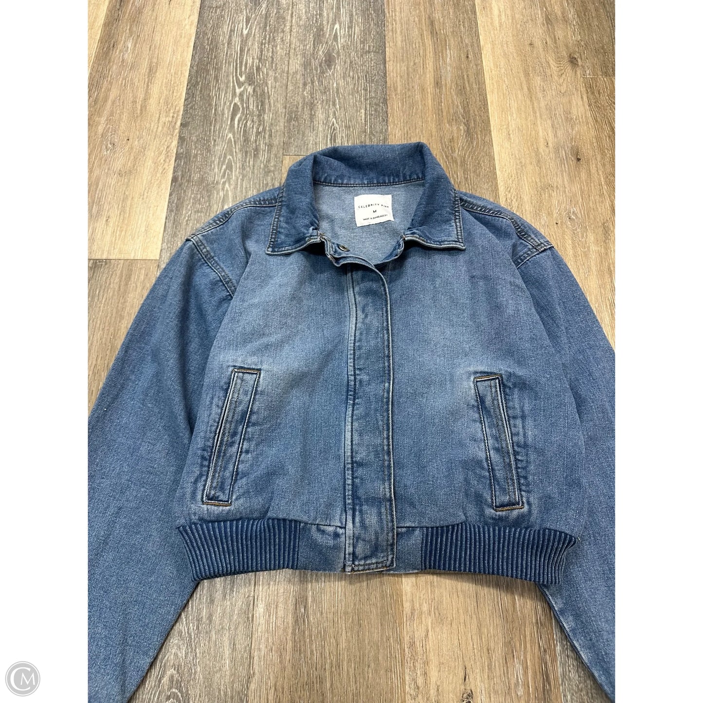Jacket Denim By Celebrity Pink In Blue Denim, Size: M