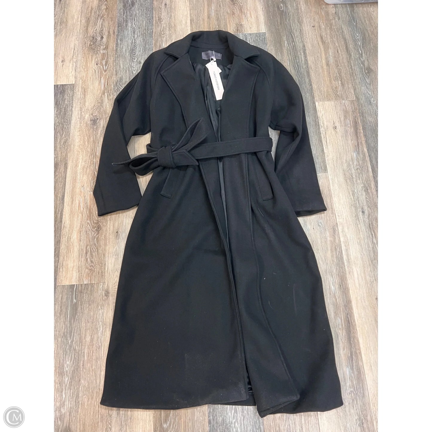 Coat Trench By Naked Wardrobe In Black, Size: M