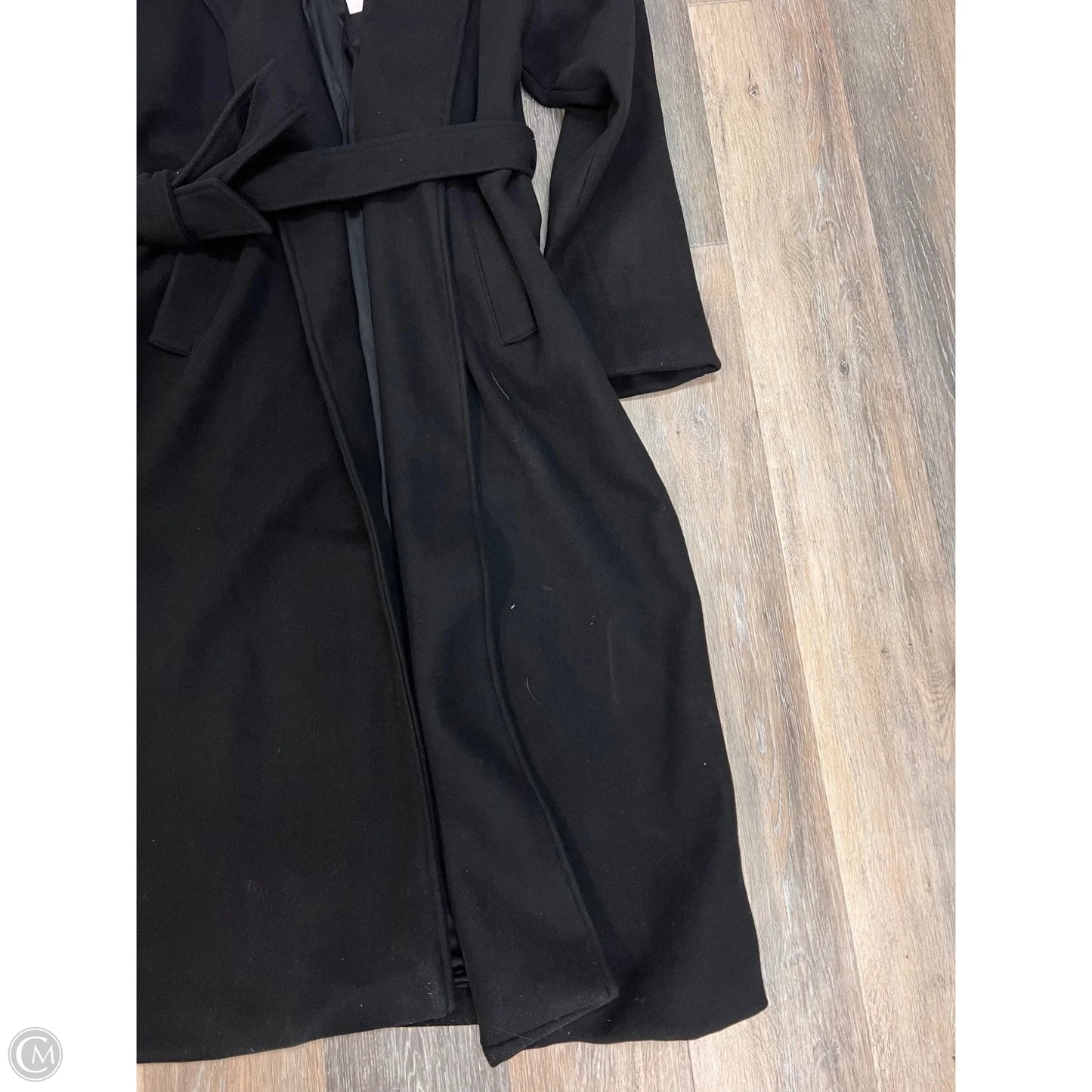 Coat Trench By Naked Wardrobe In Black, Size: M