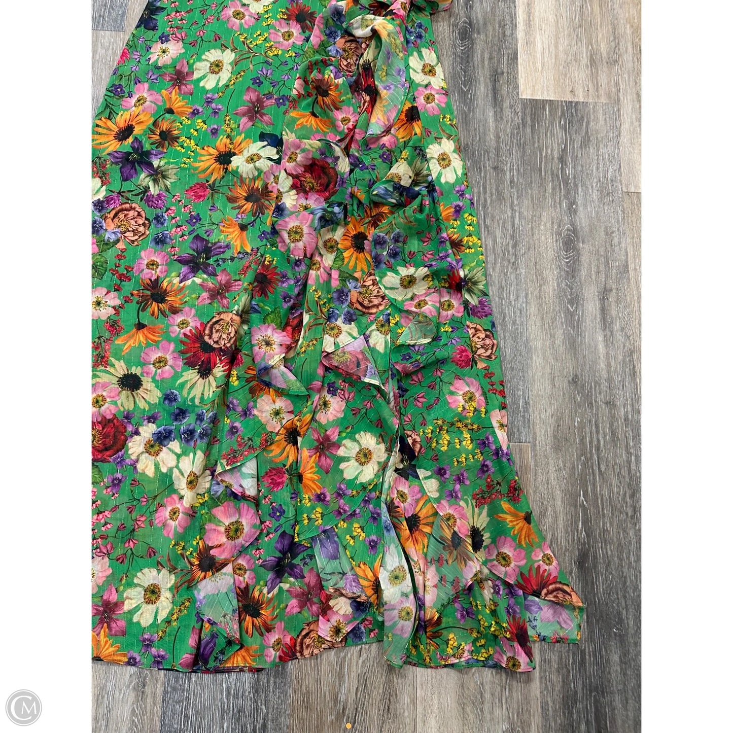 Dress Party Long By Betsy Adam In Green, Size: 4