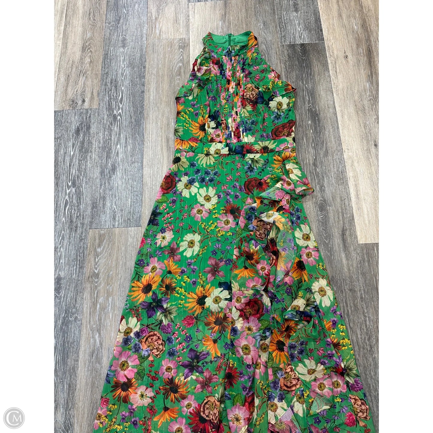 Dress Party Long By Betsy Adam In Green, Size: 4