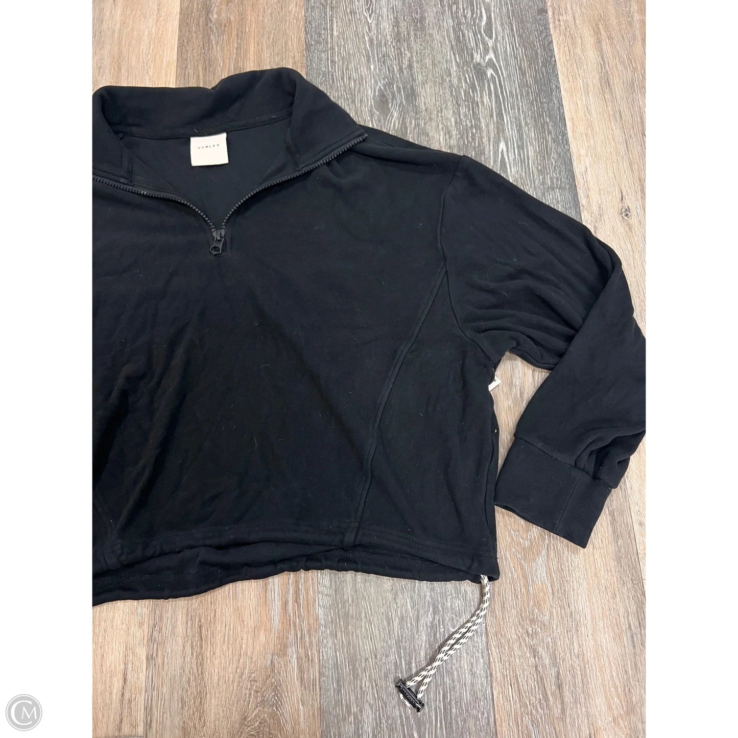 Athletic Sweatshirt Collar By Varley In Black, Size: M