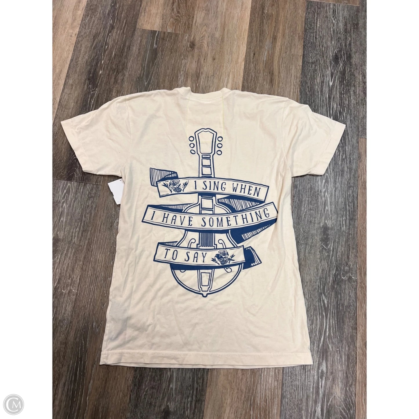 Top Short Sleeve By Aviator Nation In Cream, Size: S