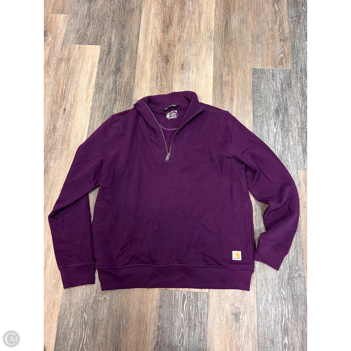 Athletic Sweatshirt Collar By Carhartt In Purple, Size: M