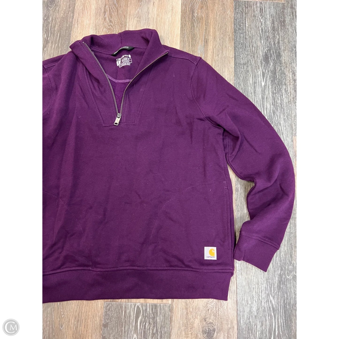 Athletic Sweatshirt Collar By Carhartt In Purple, Size: M