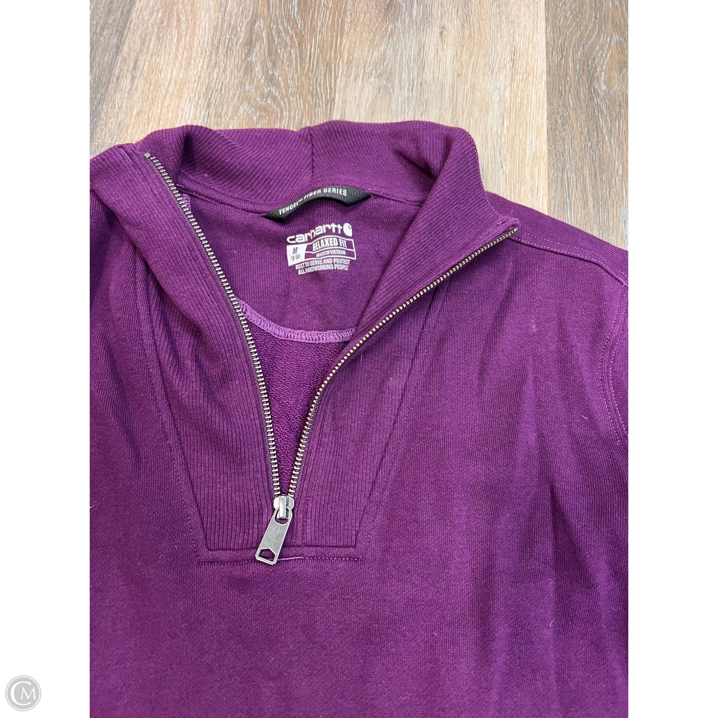 Athletic Sweatshirt Collar By Carhartt In Purple, Size: M
