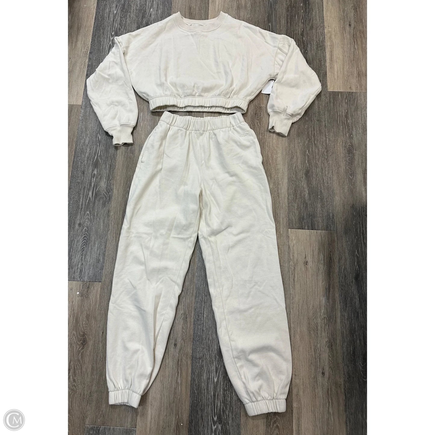 Athletic Pants 2pc By Hollister In Cream, Size: S