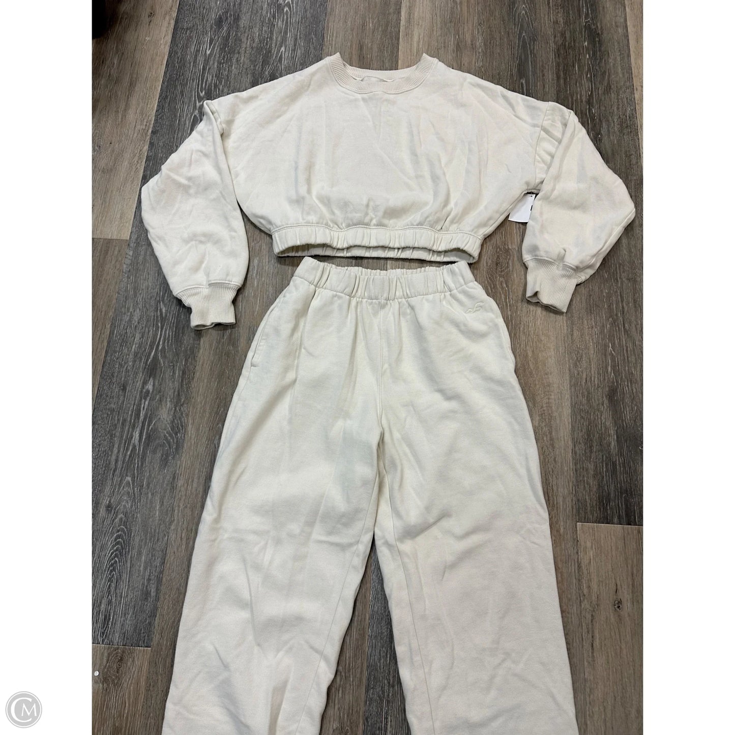Athletic Pants 2pc By Hollister In Cream, Size: S