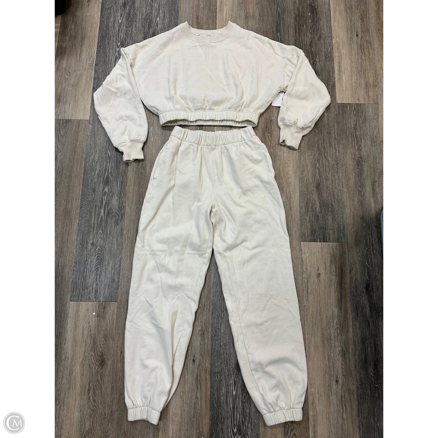 Athletic Pants 2pc By Hollister In Cream, Size: S