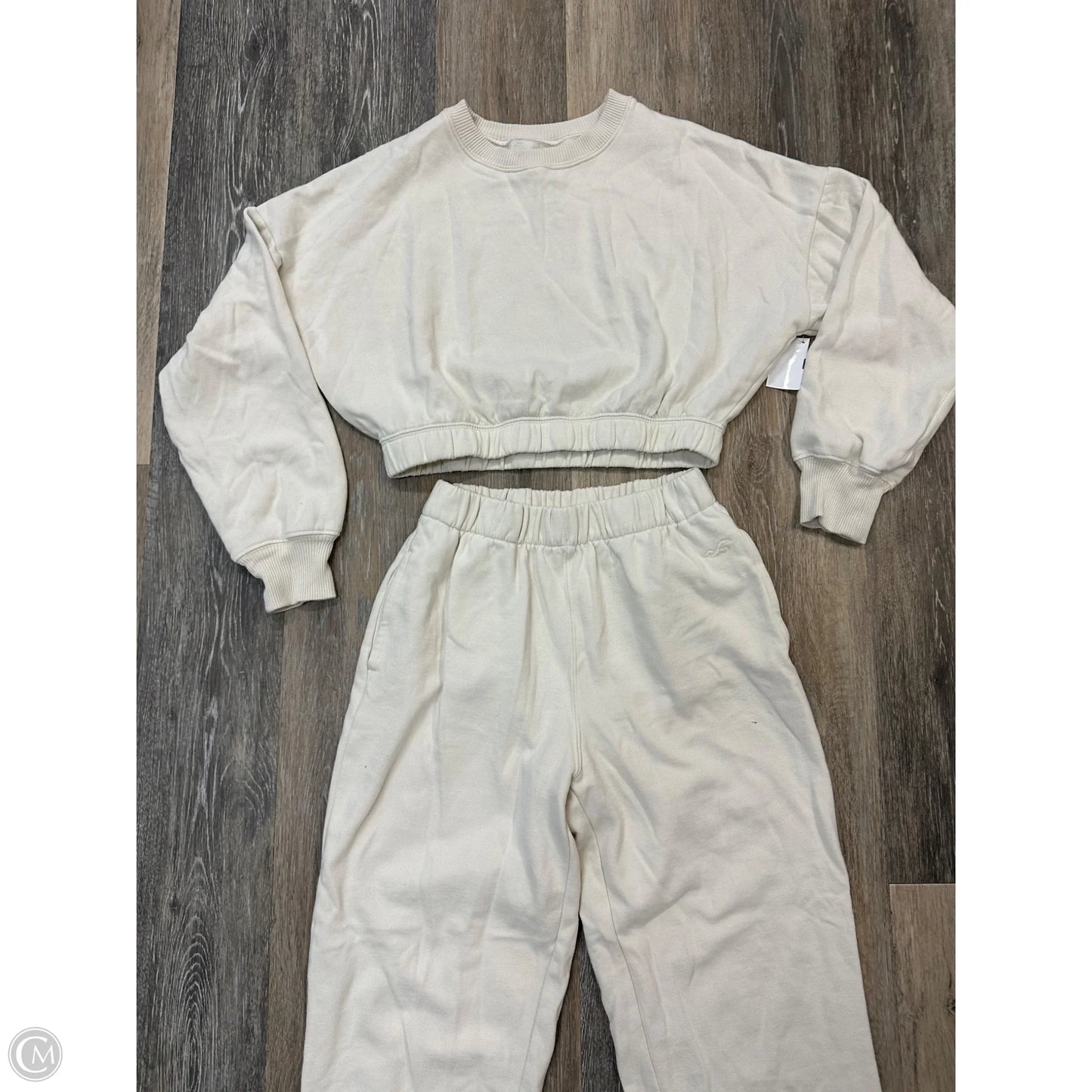 Athletic Pants 2pc By Hollister In Cream, Size: S