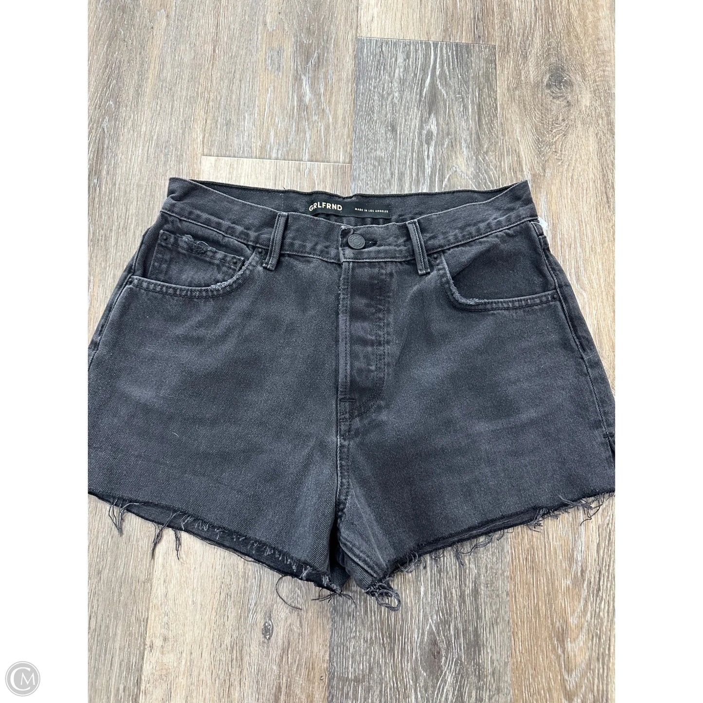 Shorts By Grlfrnd In Black Denim, Size: 2