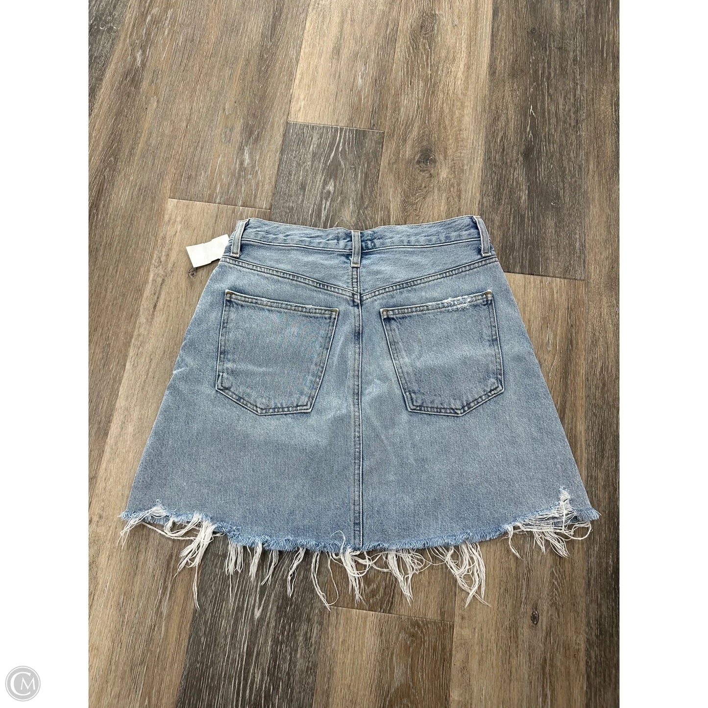 Skirt Mini & Short By Agolde In Blue Denim, Size: 2