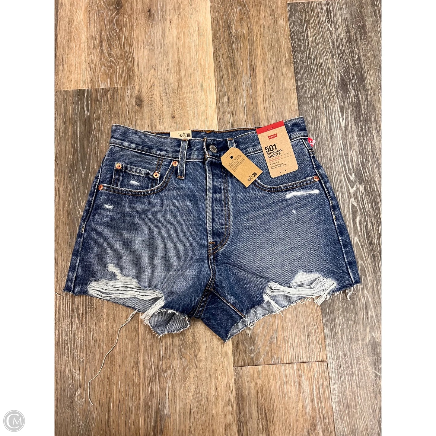 Shorts By Levis In Blue Denim, Size: 2/26