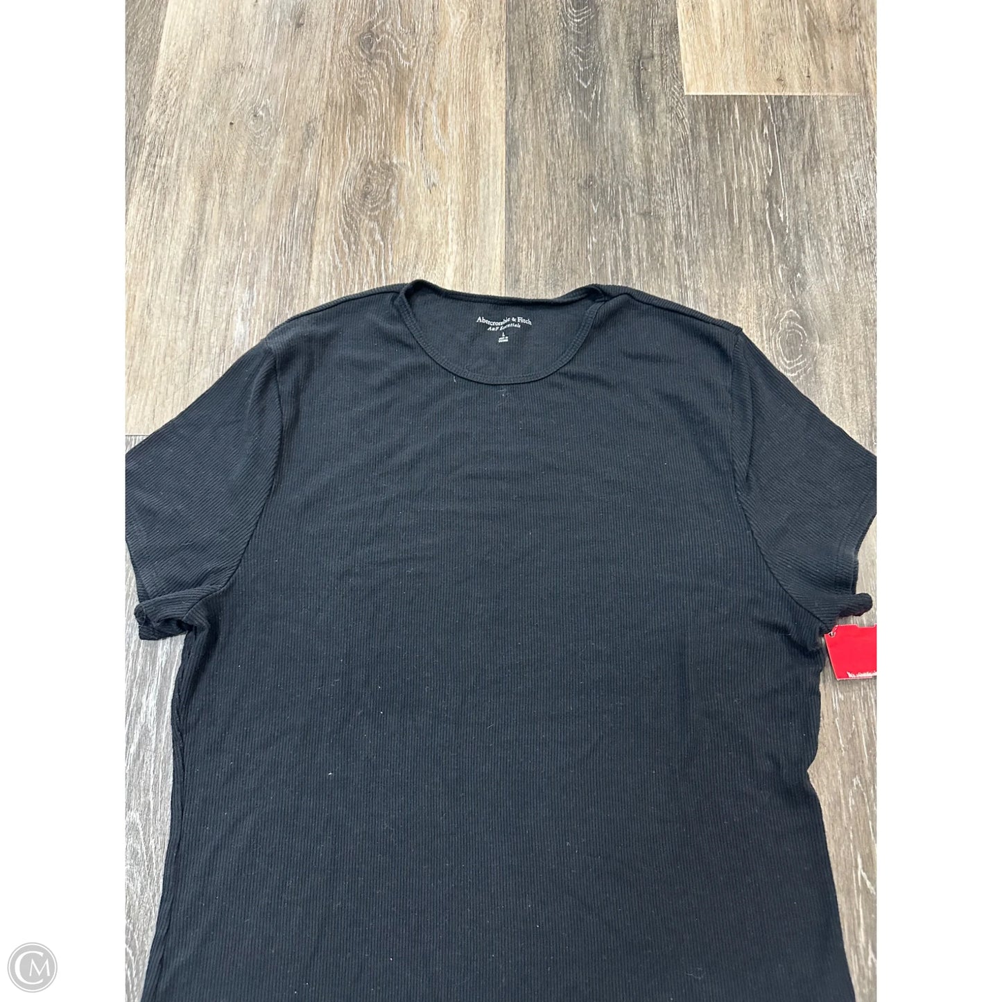 Top Short Sleeve By Abercrombie And Fitch In Black, Size: L