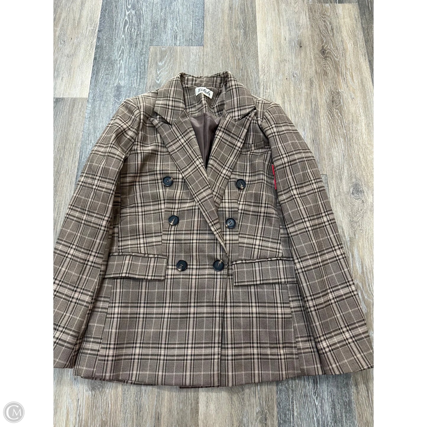 Blazer By Listicle In Plaid Pattern, Size: S