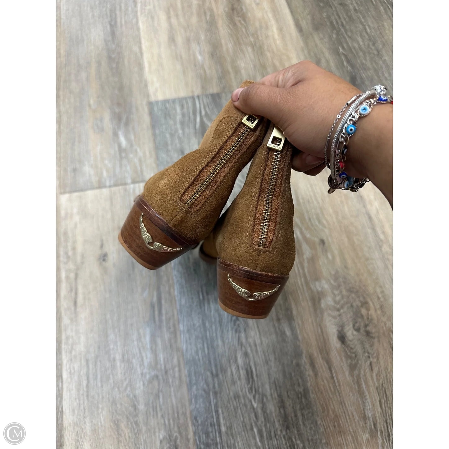 Boots Ankle Heels By Zadig And Voltaire In Tan, Size: 6