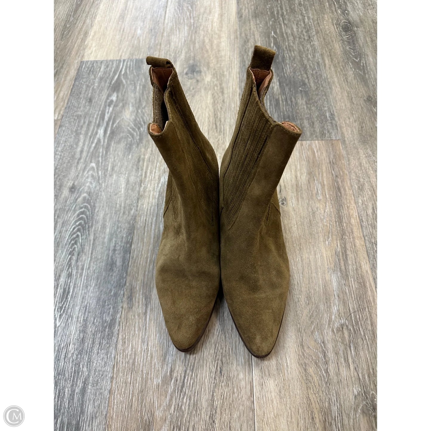 Boots Designer By Sandro In Green, Size: 6
