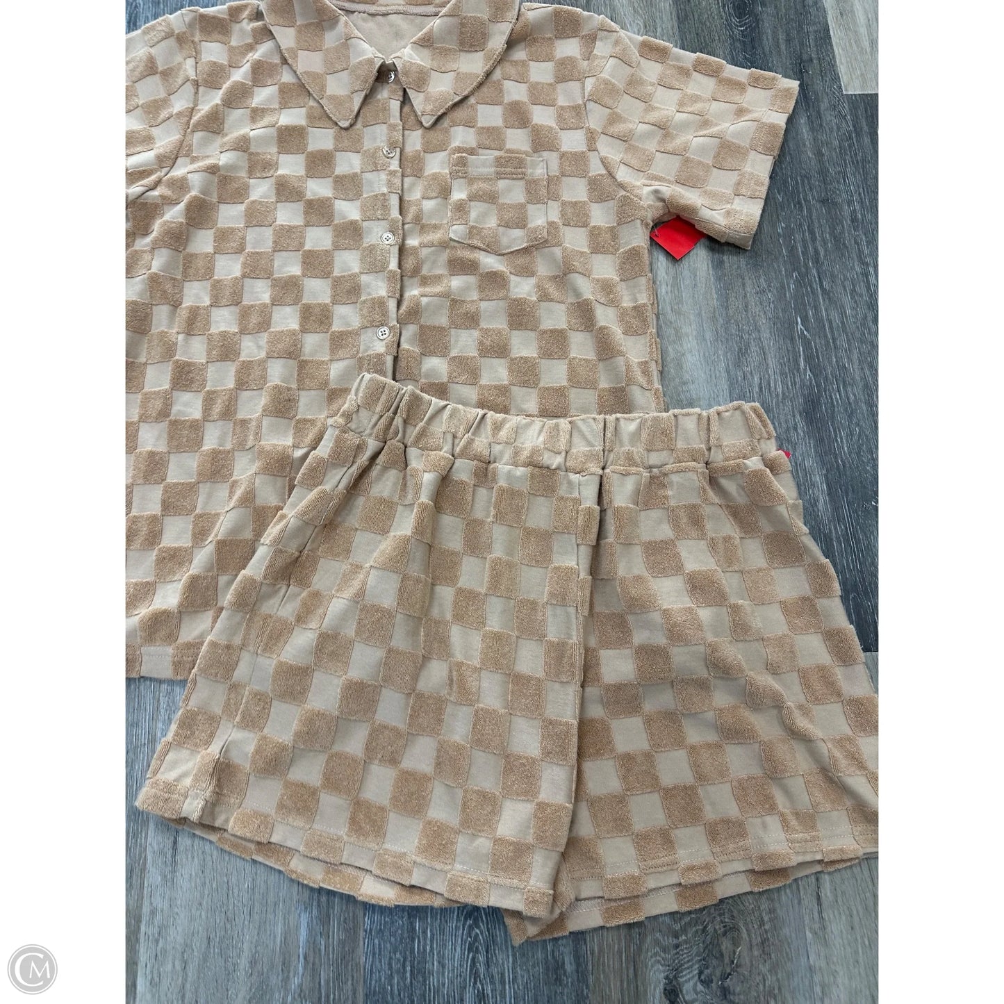 Shorts Set By Remi & Friends In Tan, Size: M