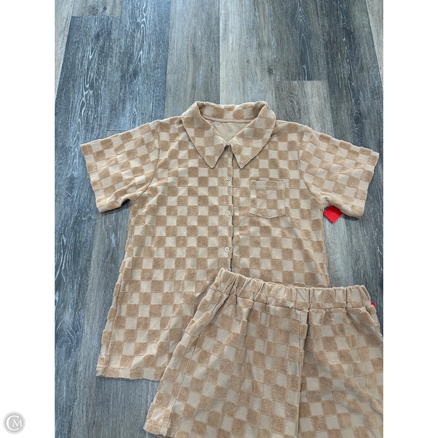 Shorts Set By Remi & Friends In Tan, Size: M