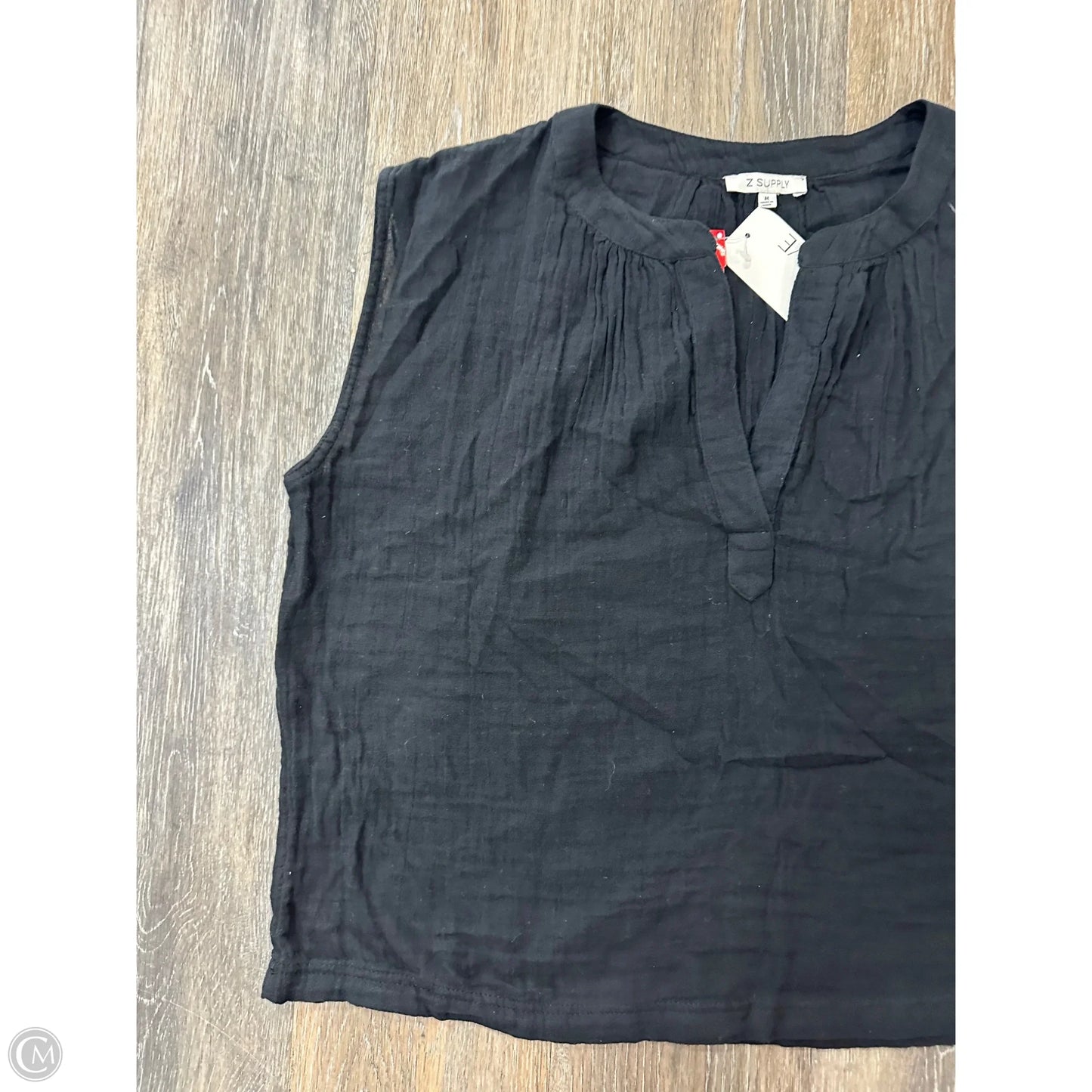 Top Sleeveless By Z Supply In Black, Size: M
