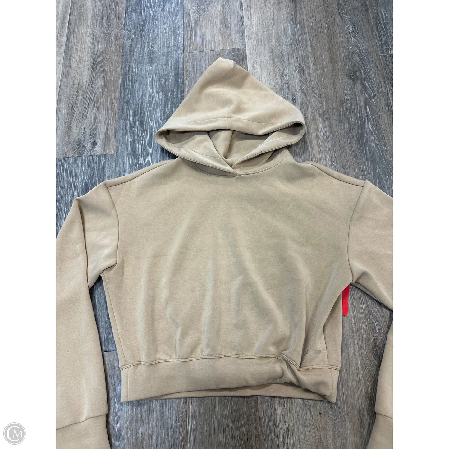 Sweatshirt Hoodie By 7Diamonds In Tan, Size: S