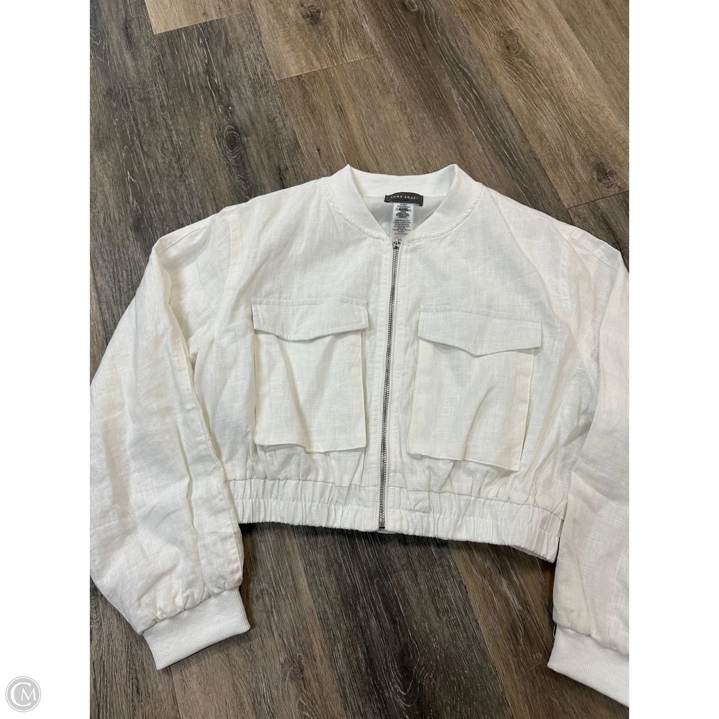 Jacket Moto By Sans Souci In White, Size: S